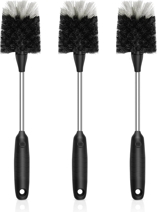 SetSail Bottle Brush of 3 Pack, 13-in Long Stainless Steel Handle Water Bottle Cleaner Brush