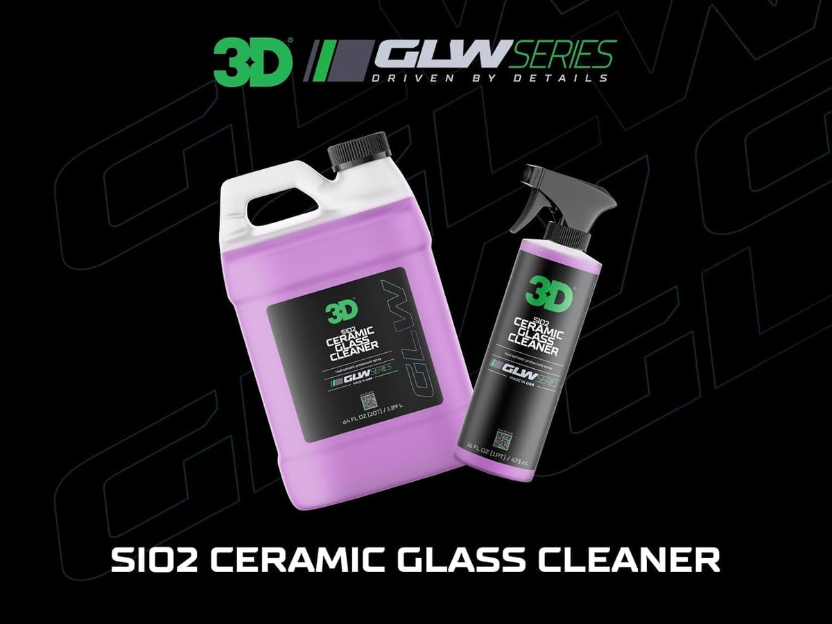 3D SiO2 Ceramic Glass Cleaner, GLW Series | Water & Rain Repellent | All-Weather Protective Ceramic