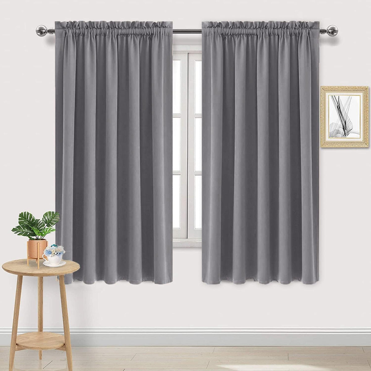 DWCN Blackout Curtains for Bedroom – Rod Pocket Thermal Insulated Noise Reducing Noise Reducing