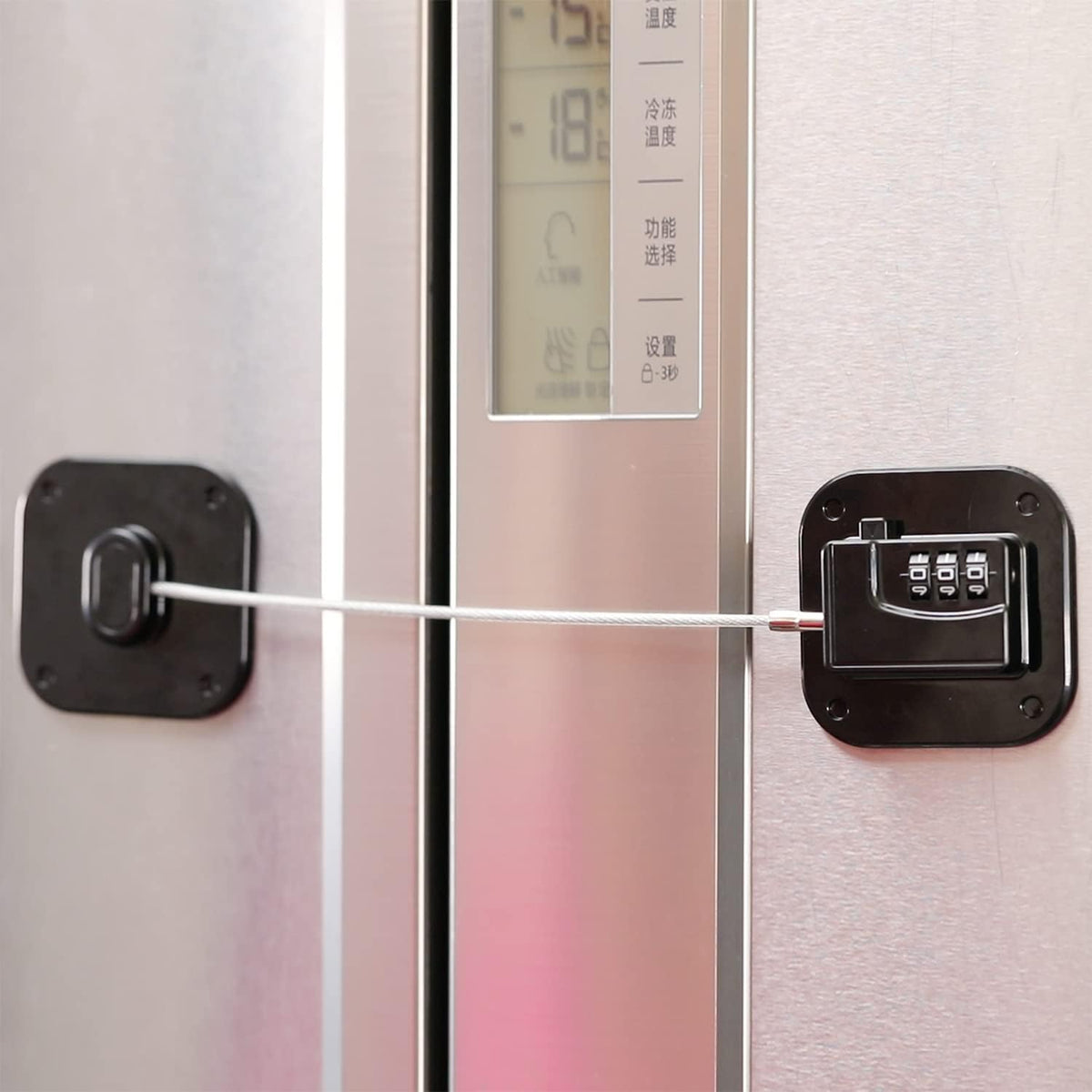 YEYA Upgraded Refrigerator Door Lock with Combination for Adults, Lock for Fridge, Freezer, File
