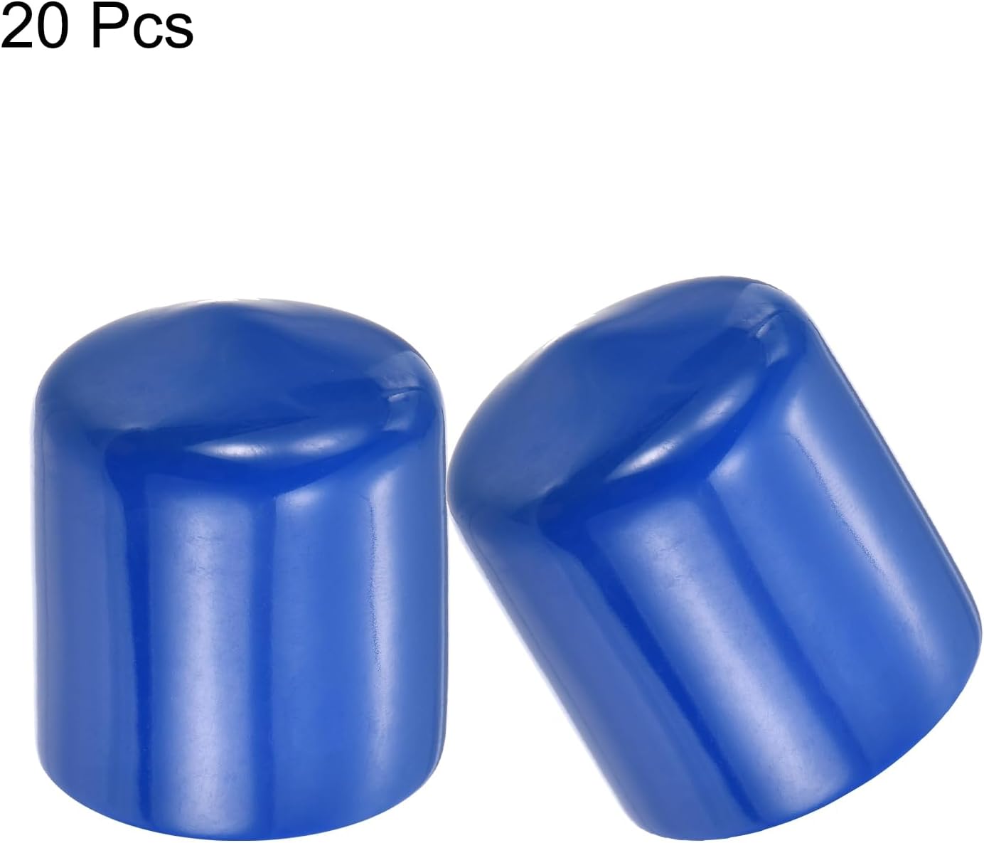 uxcell 20pcs Rubber End Caps 29mm(1 1/8") ID Vinyl PVC Round Tube Bolt Cap Cover Screw Thread