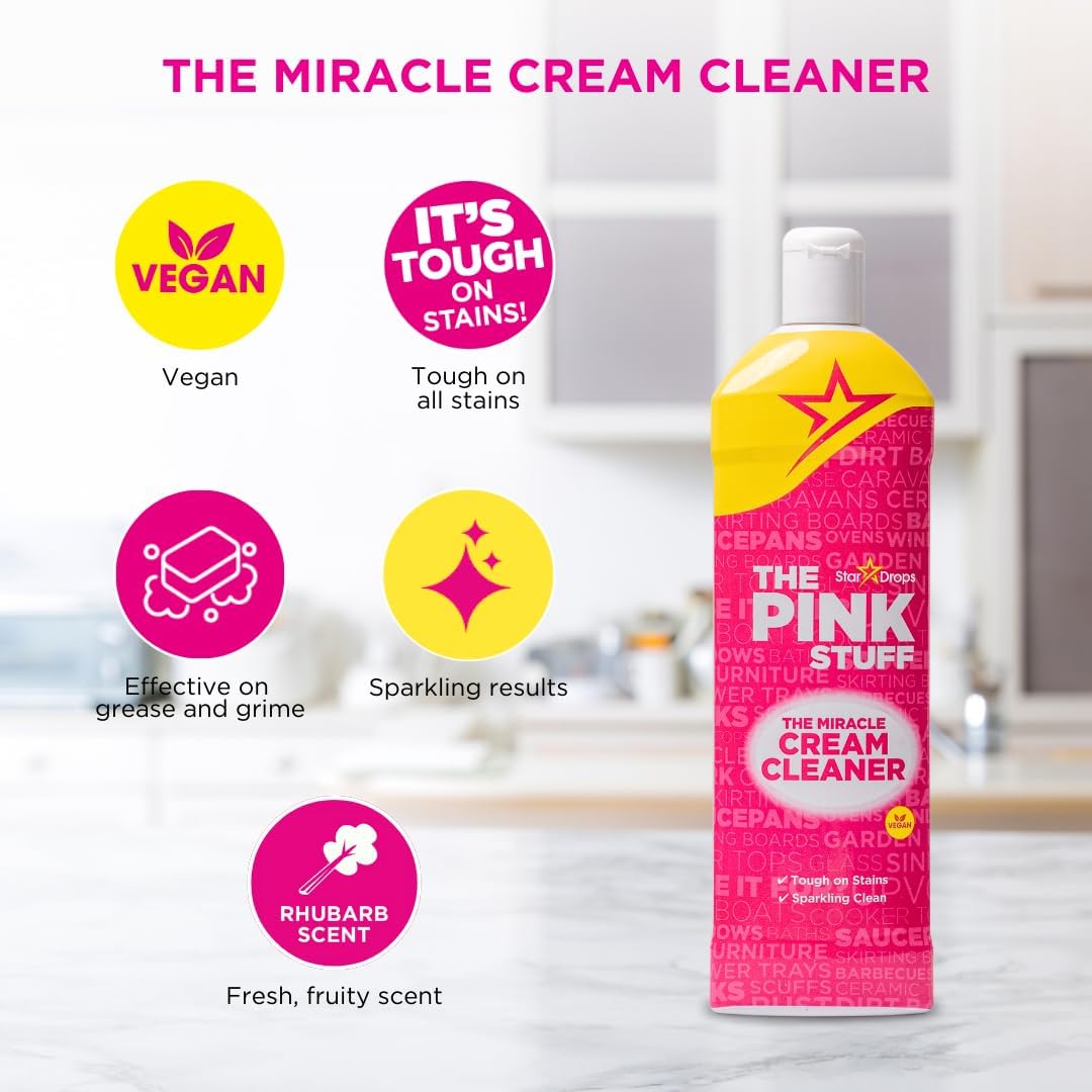Stardrops - The Pink Stuff - The Miracle Cleaning Paste, Multi-Purpose Spray, Bathroom Foam Spray