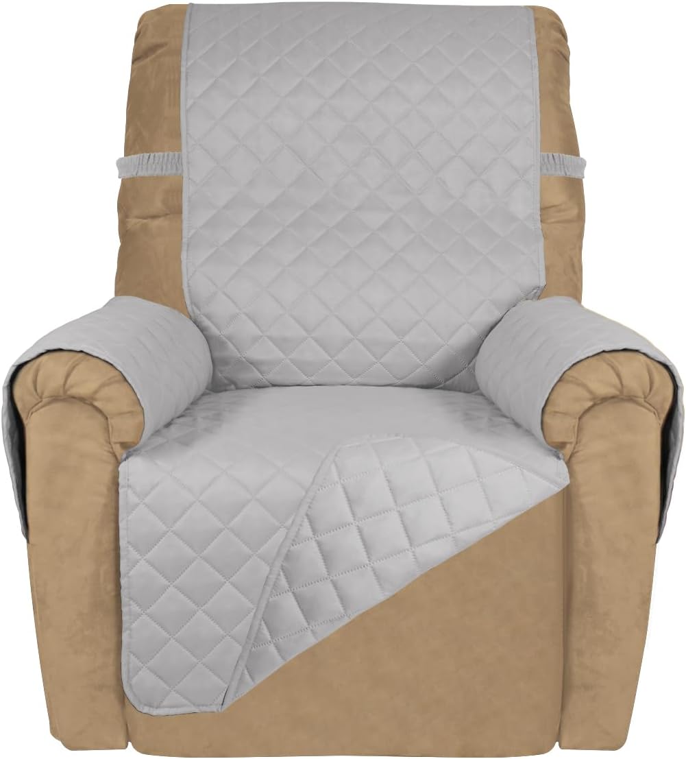 PureFit Reversible Quilted Sofa Cover, Water Resistant Slipcover Furniture Protector, Washable