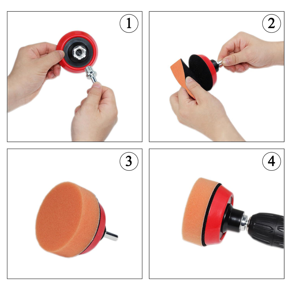 Car Foam Polishing Buffing Kit, Polishing Buffing Pads, Wool Pads, Polishing & Buffing Wheels,for