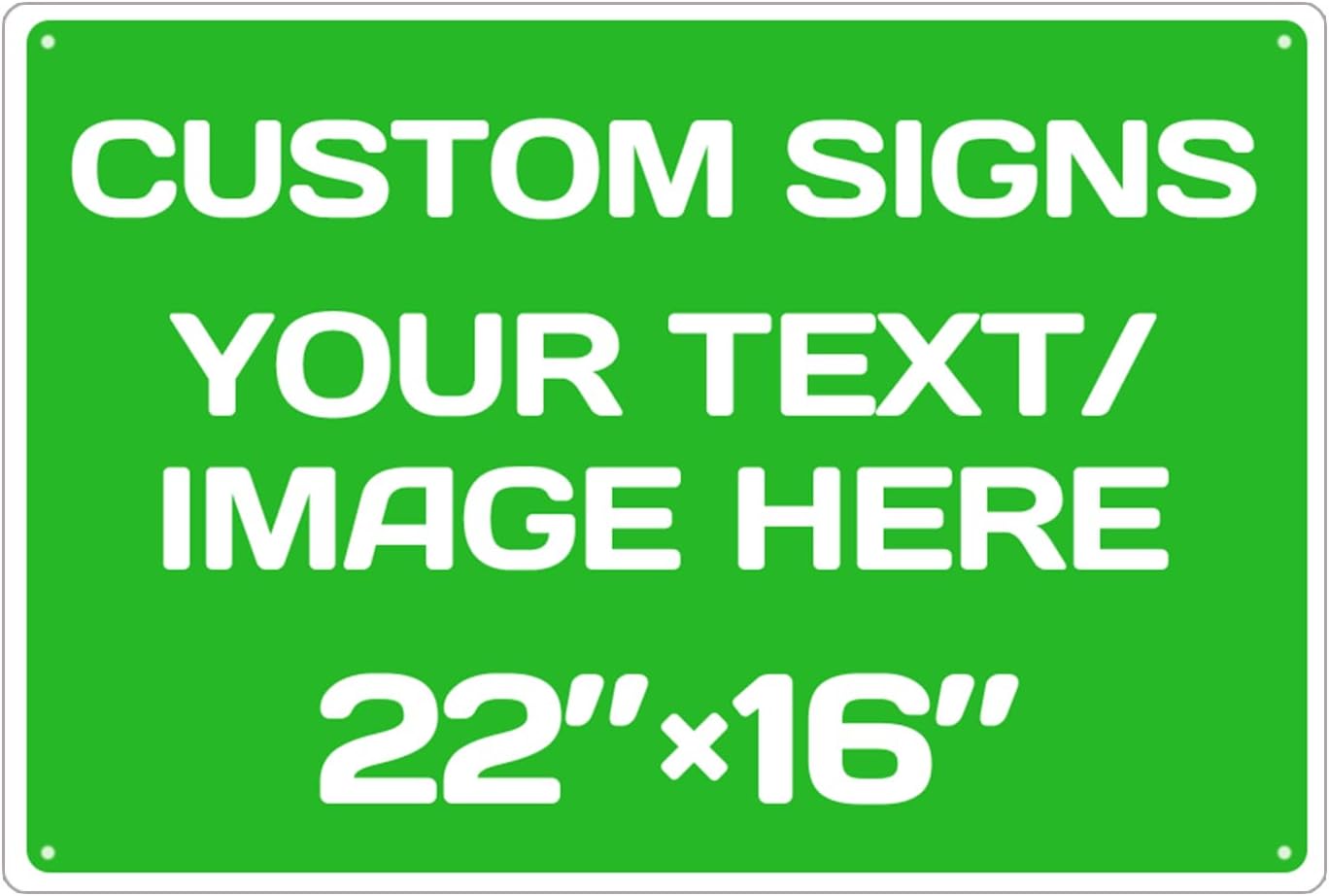 Custom Street Sign,Aluminum Weatherproof Metal Sign Multiple Sizes Custom Personalized Text And