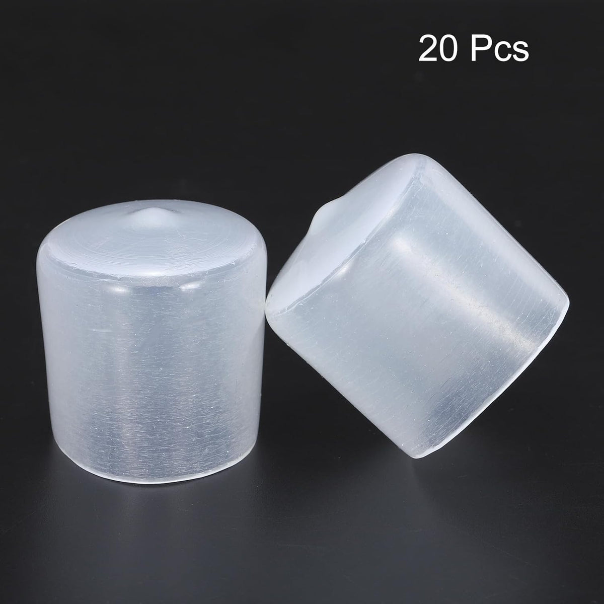 uxcell 20pcs Rubber End Caps 30mm ID Vinyl PVC Round Tube Bolt Cap Cover Screw Thread Protectors