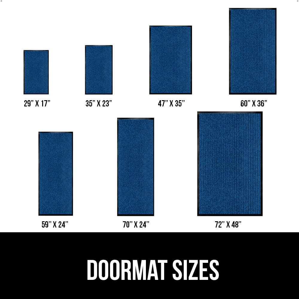 GORILLA GRIP Traffic Guard Door Mat, Heavy Duty Welcome Mats, Commercial Office Space Doormat