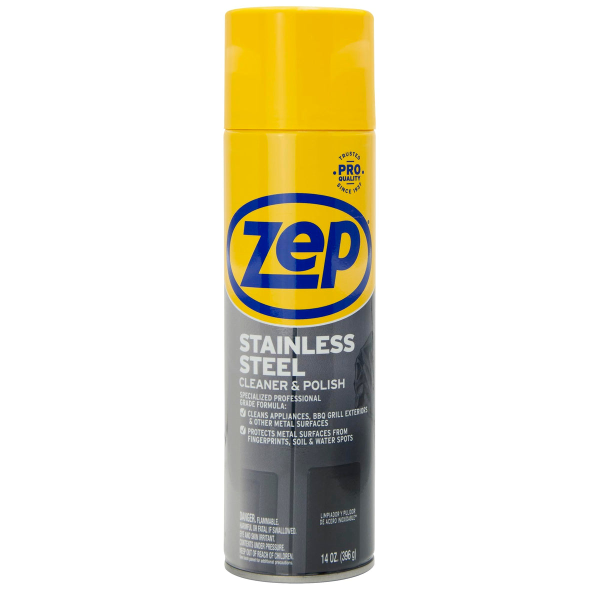 Zep Stainless Steel Cleaner and Polish 14 ounces - ZUSSTL14 - Protects Metal Surfaces from