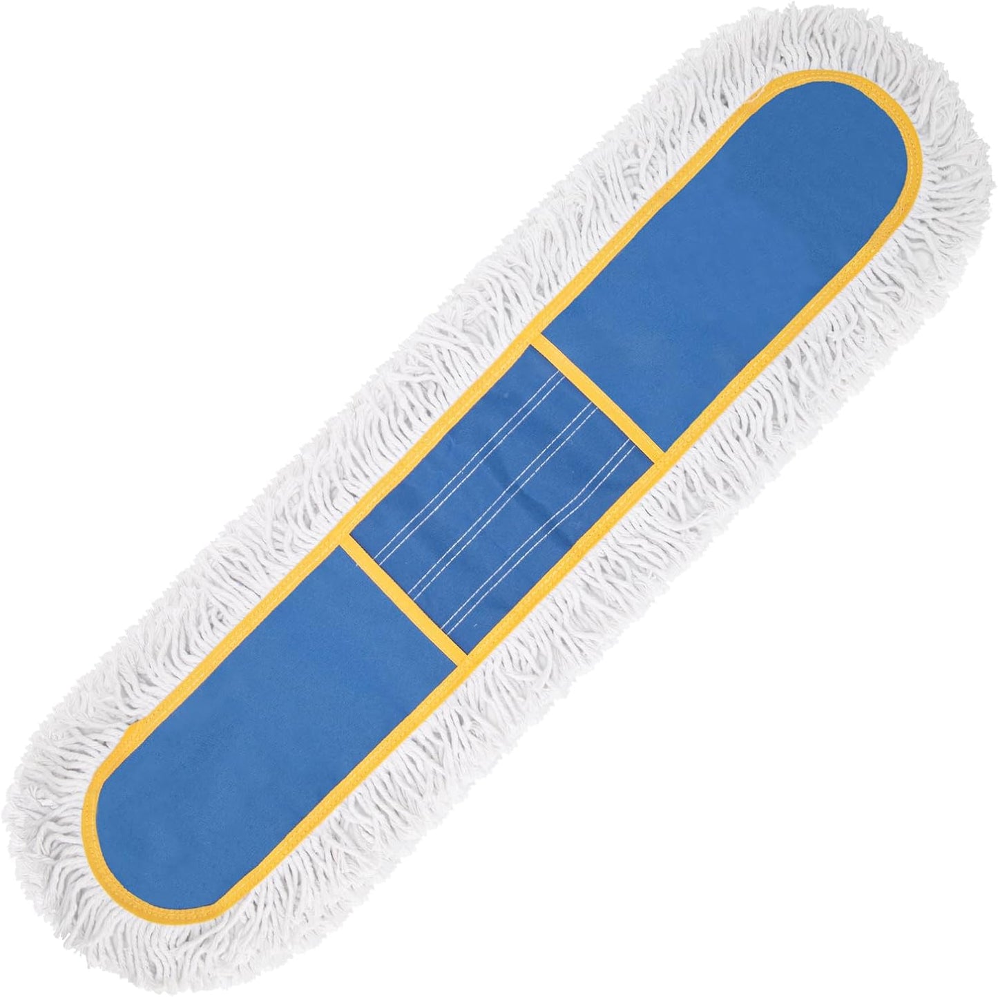 KeFanta 24" Commercial Dust Mop Replacement Heads, Reusable Industrial Dust Mop Pads, Blue Washable