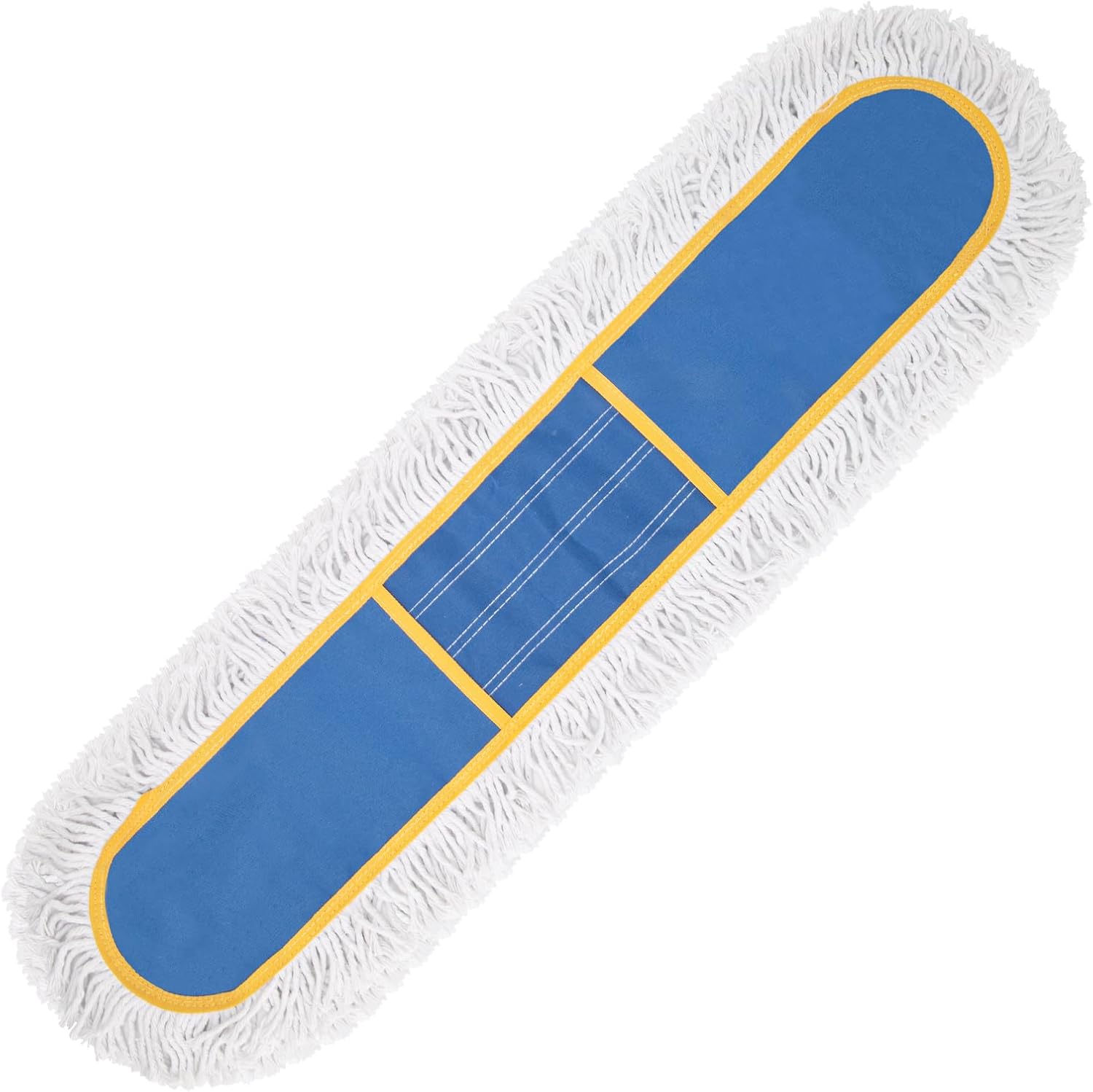KeFanta 24" Commercial Dust Mop Replacement Heads, Reusable Industrial Dust Mop Pads, Blue Washable