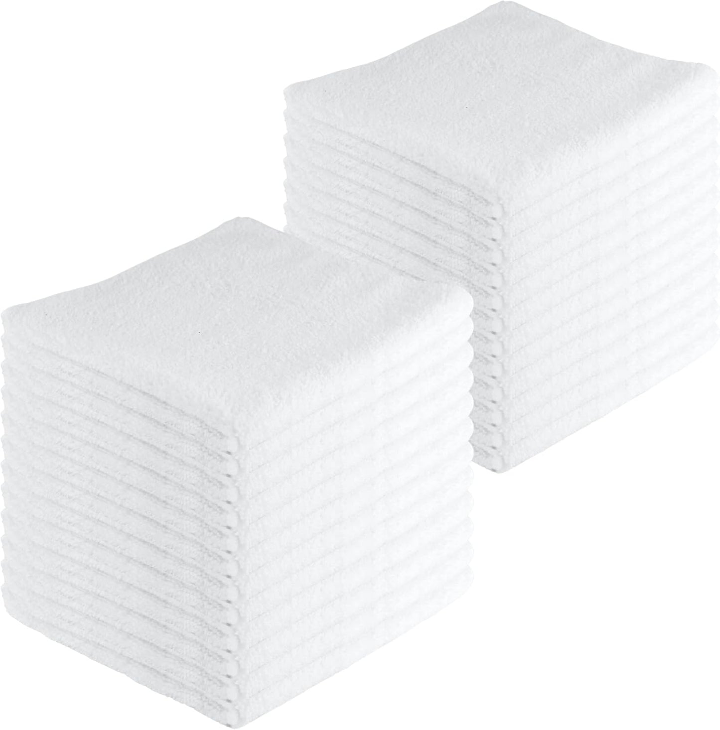Microfiber Cleaning Cloths,24 Pack, 16"x16", All-Purpose, Softer, Highly Absorbent, Lint-Free