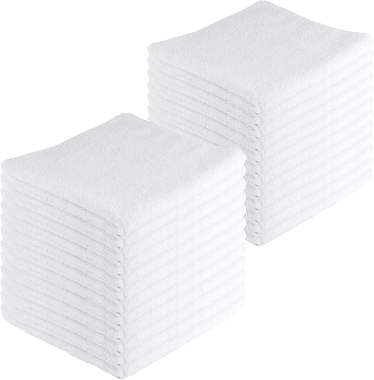 Microfiber Cleaning Cloths,24 Pack, 16"x16", All-Purpose, Softer, Highly Absorbent, Lint-Free