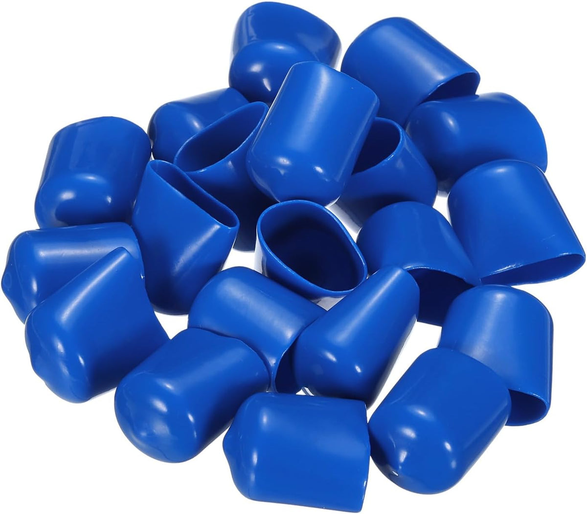 uxcell 20pcs Rubber End Caps 17mm ID Vinyl PVC Round Tube Bolt Cap Cover Screw Thread Protectors