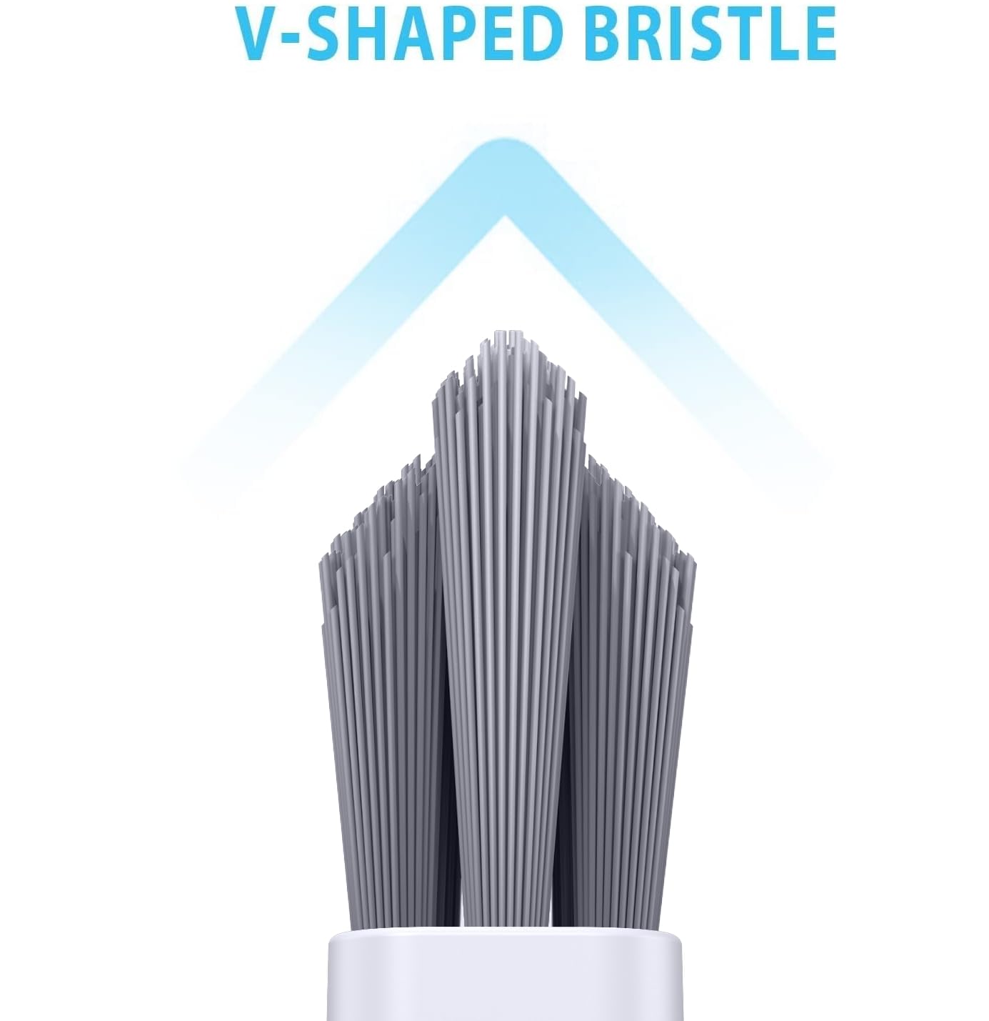 Lumkew Grout Cleaner Brush V Shape, Stiff Grout Cleaning Brushes for Tile Floor, Handheld Grout