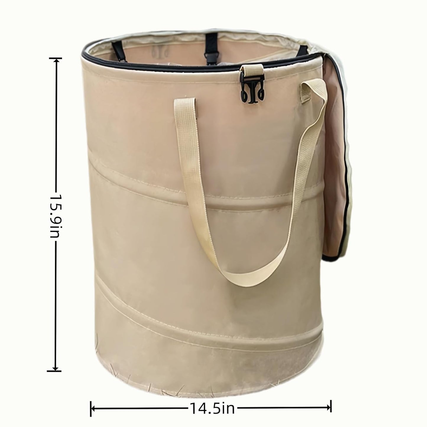 Collapsible Trash Can with Lid, Foldable Camping Trash Can, Outdoor Recycle Bin for Clothes and