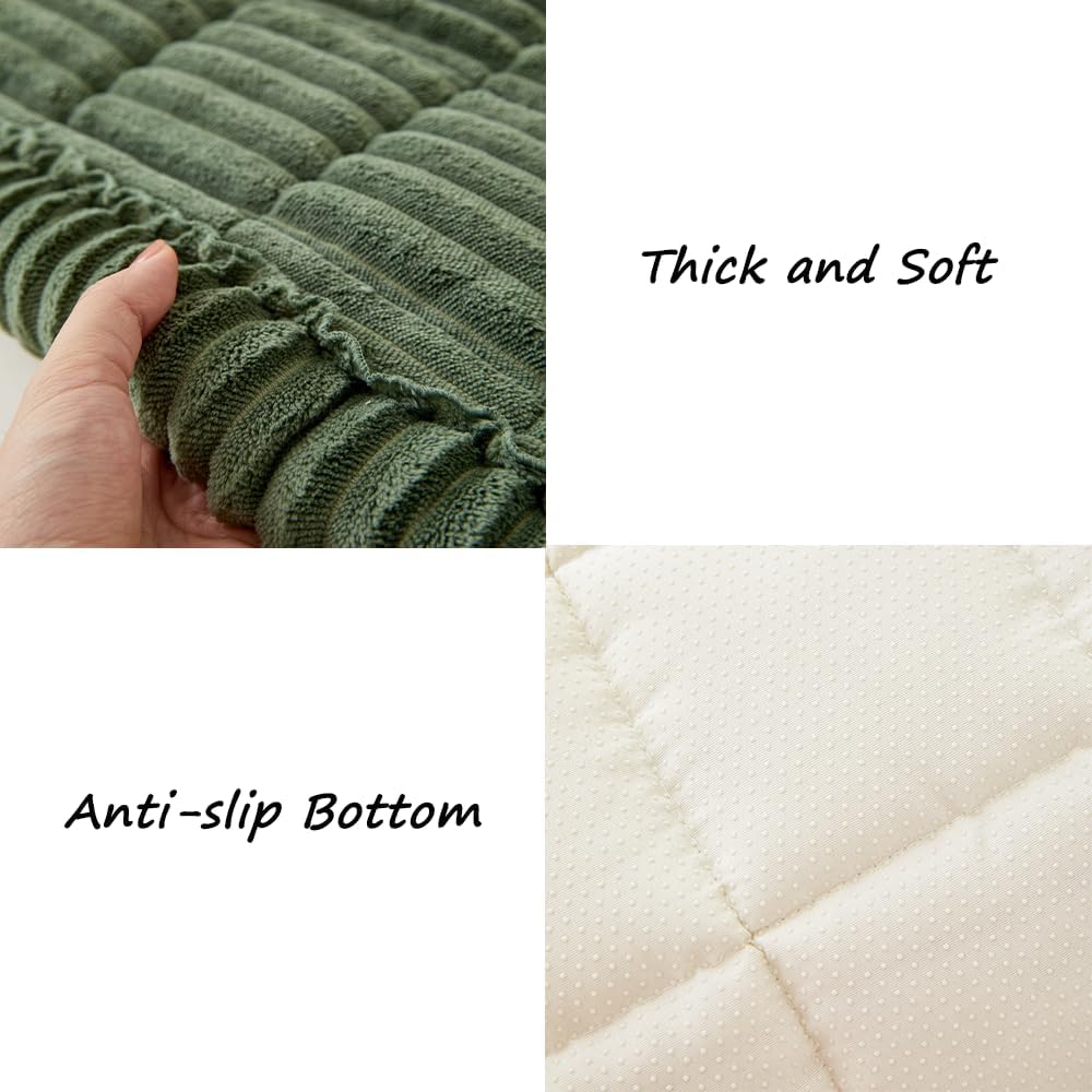 Couch Cover for Dogs Washable, Fuzzy Pet Couch Covers for 3 Cushion Sofa Pet Friendly, Non Slip
