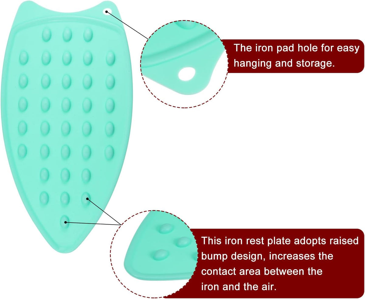 HARFINGTON Silicone Iron Rest Pad, Multipurpose Iron Hot Resistant Mat Iron Rest Plate for Ironing
