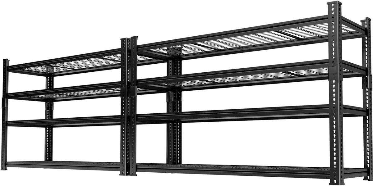 Storage Shelves Heavy Duty 2 PCS, 48"L x 18"W x 60"H Garage Wire Shelving Unit Loads 2640LBS