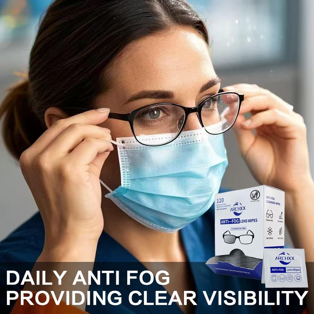 Anti Fog Wipes for Glasses, 240 Count,Pre-Moistened Cleaning Wipes, Lens Cleaner Wipe for