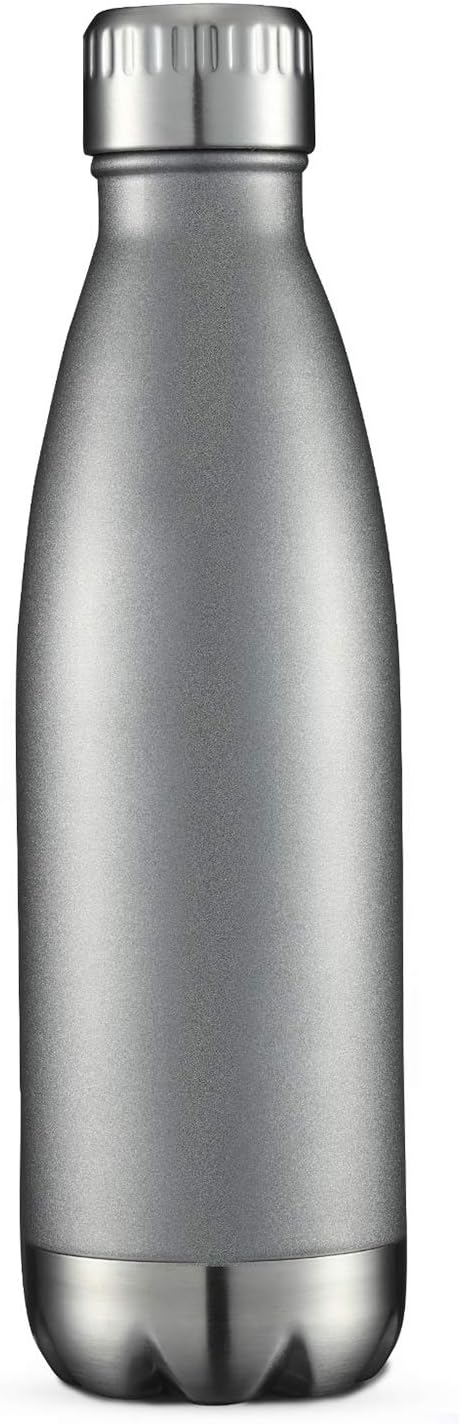 HASLE OUTFITTERS 17oz Stainless Steel Water Bottles, Vacuum Insulated Water Bottles Double Walled