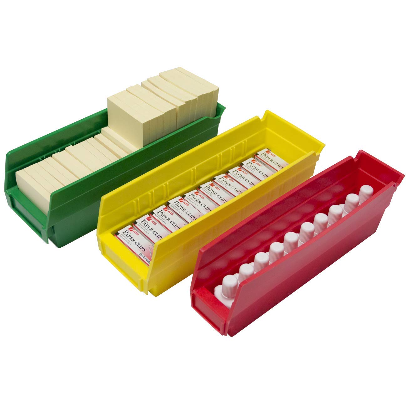 Akro-Mils 30120 Plastic Shelf Bins, Heavy Duty Storage Bins for Garage, Closet, and Drawer