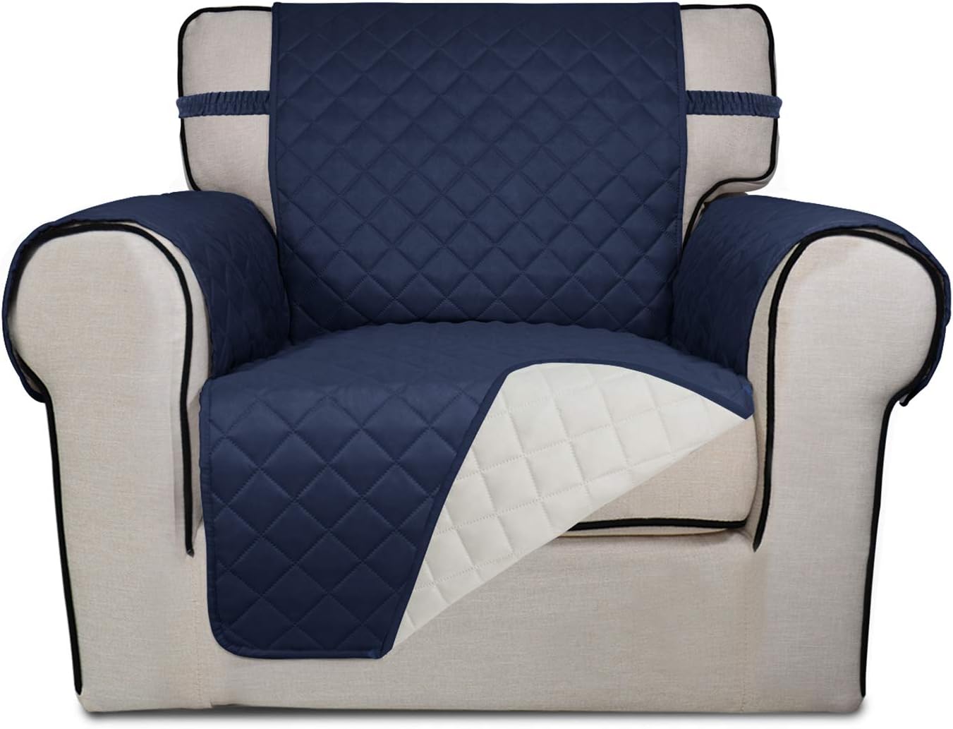 PureFit Reversible Quilted Sofa Cover, Water Resistant Slipcover Furniture Protector, Washable