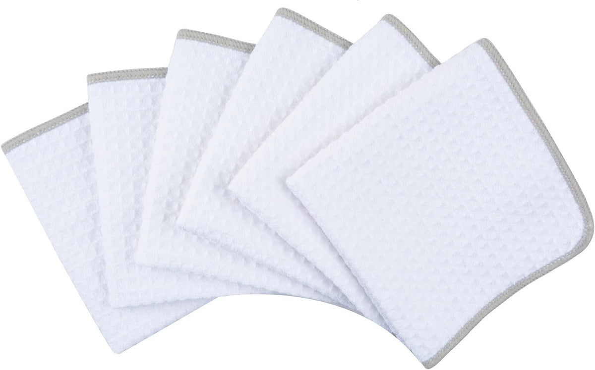 KinHwa Microfiber Dish Cloths Thick Waffle Weave Kitchen Dish Rags Ultra Absorbent Dishcloths