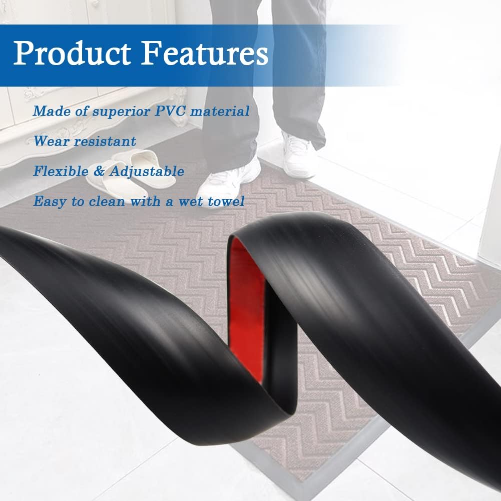 Floor Transition Strip Self Adhesive Carpet & Flooring Transitions Edging Trim Strip PVC Threshold
