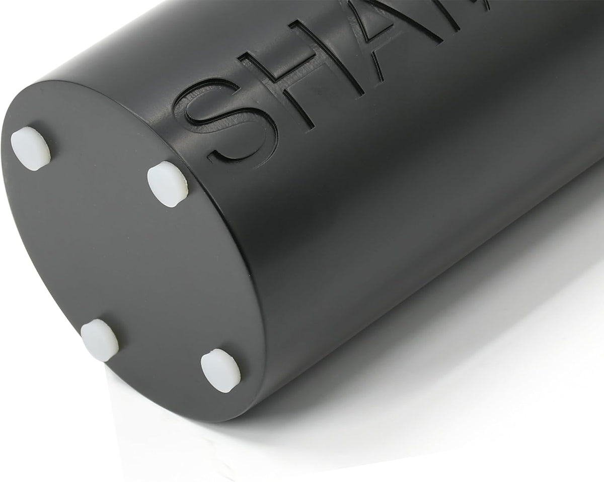 Matte Black Shampoo Dispenser Modern Refillable Pump Bottle with Embossed Text, Durable Resin