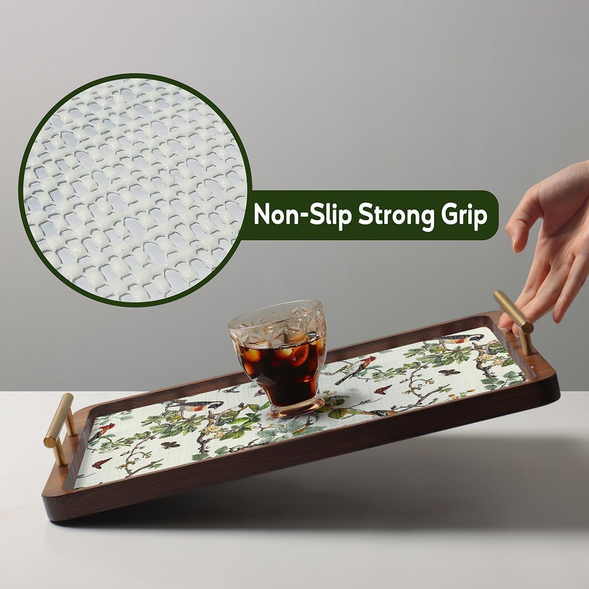 Shelf Liner for Kitchen Cabinets Non Adhesive Drawer Liner,Cabinet Liner for Shelves,Non Slip