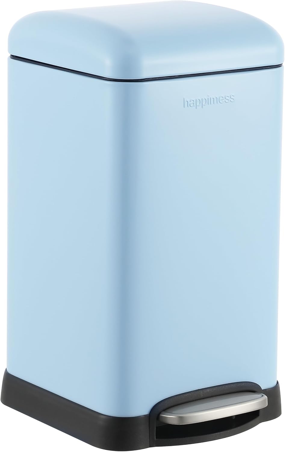 happimess HPM1012H Betty Retro Mini 3.2-Gallon Step-Open Trash Can, Fingerprint Resistant, Modern