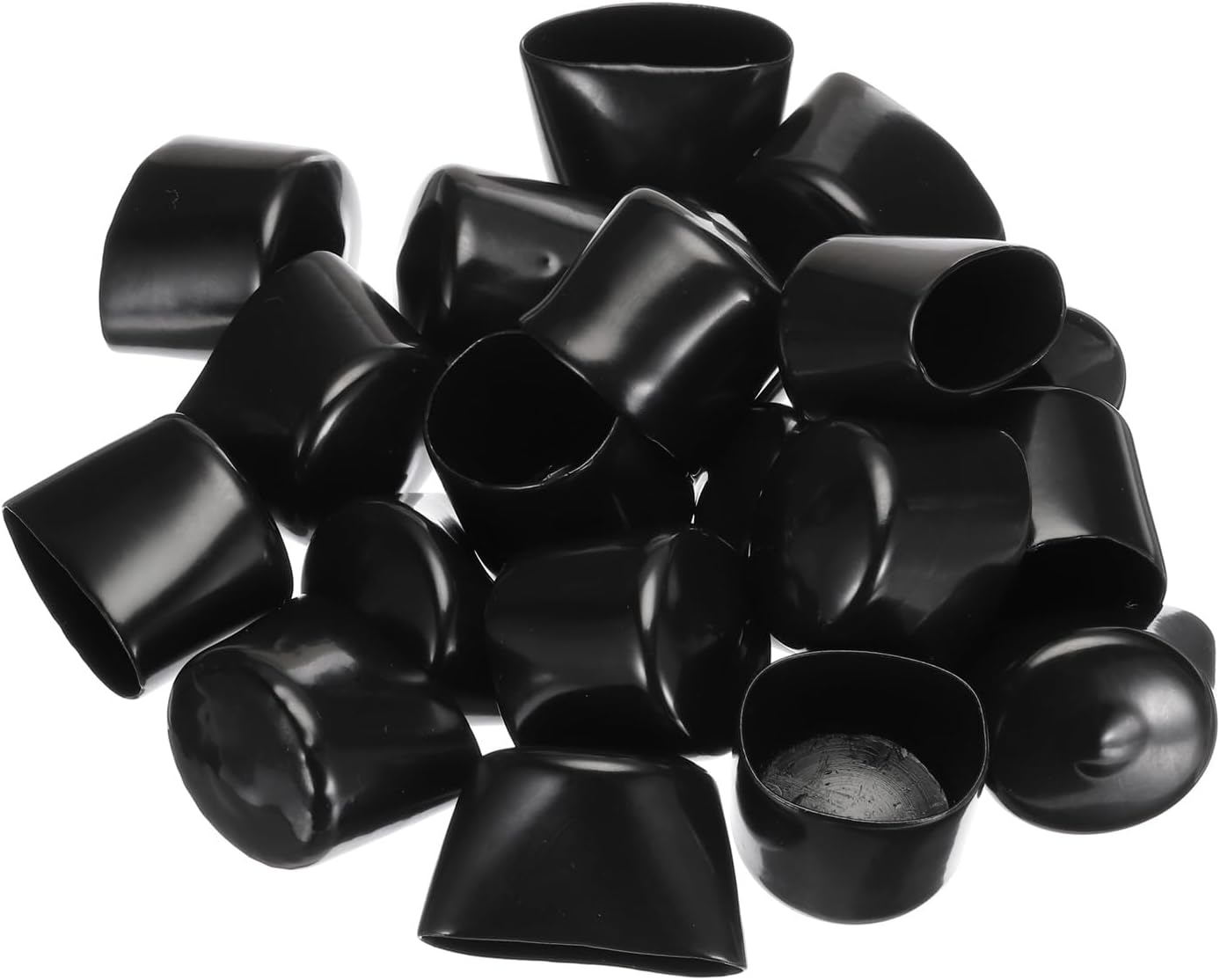 uxcell 20pcs Rubber End Caps 35mm ID Vinyl PVC Round Tube Bolt Cap Cover Screw Thread Protectors