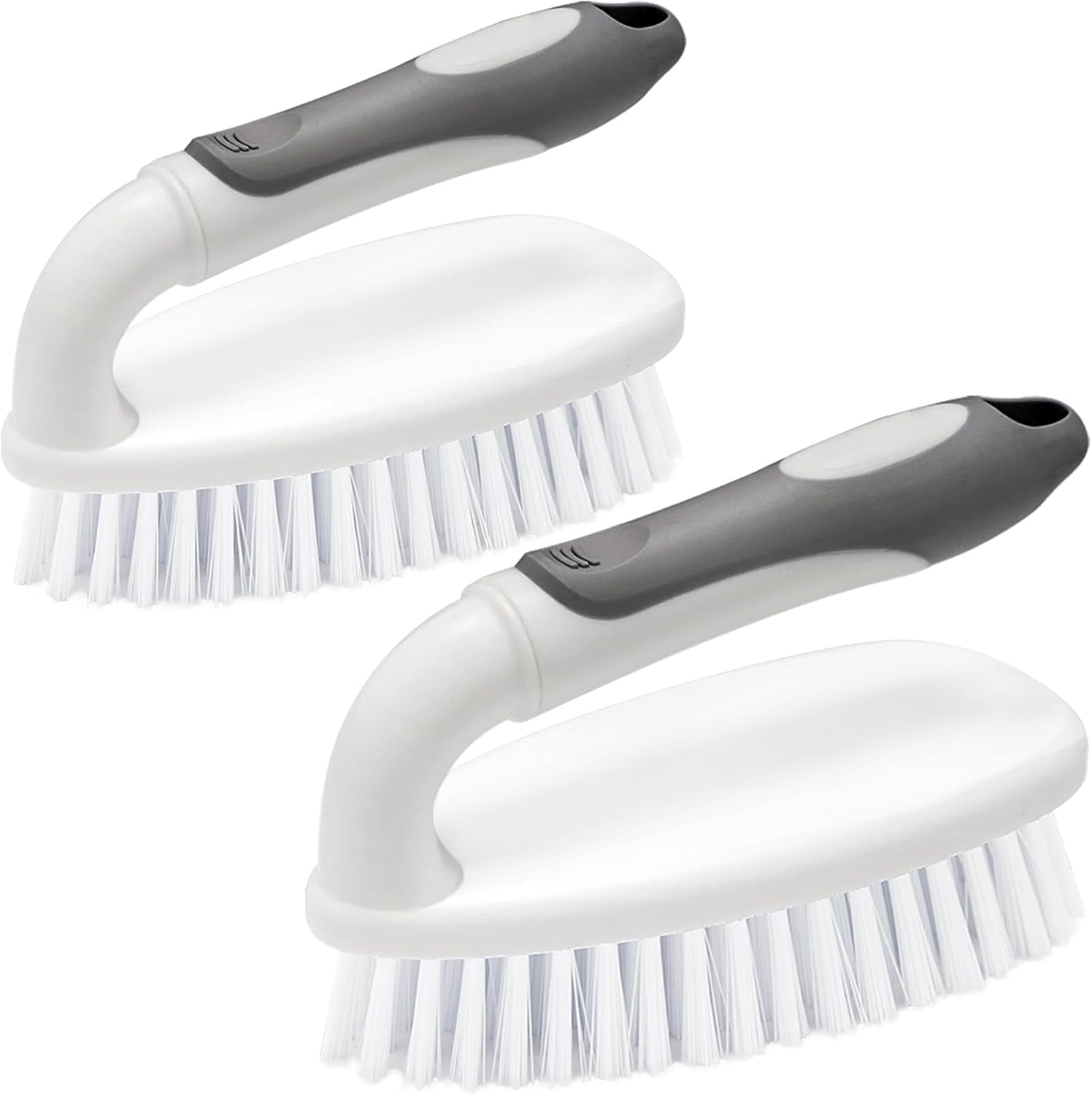 Scrub Brushes for Cleaning Bathtub Scrubber Heavy Duty Scrub Brush with Handle Stiff Bristle