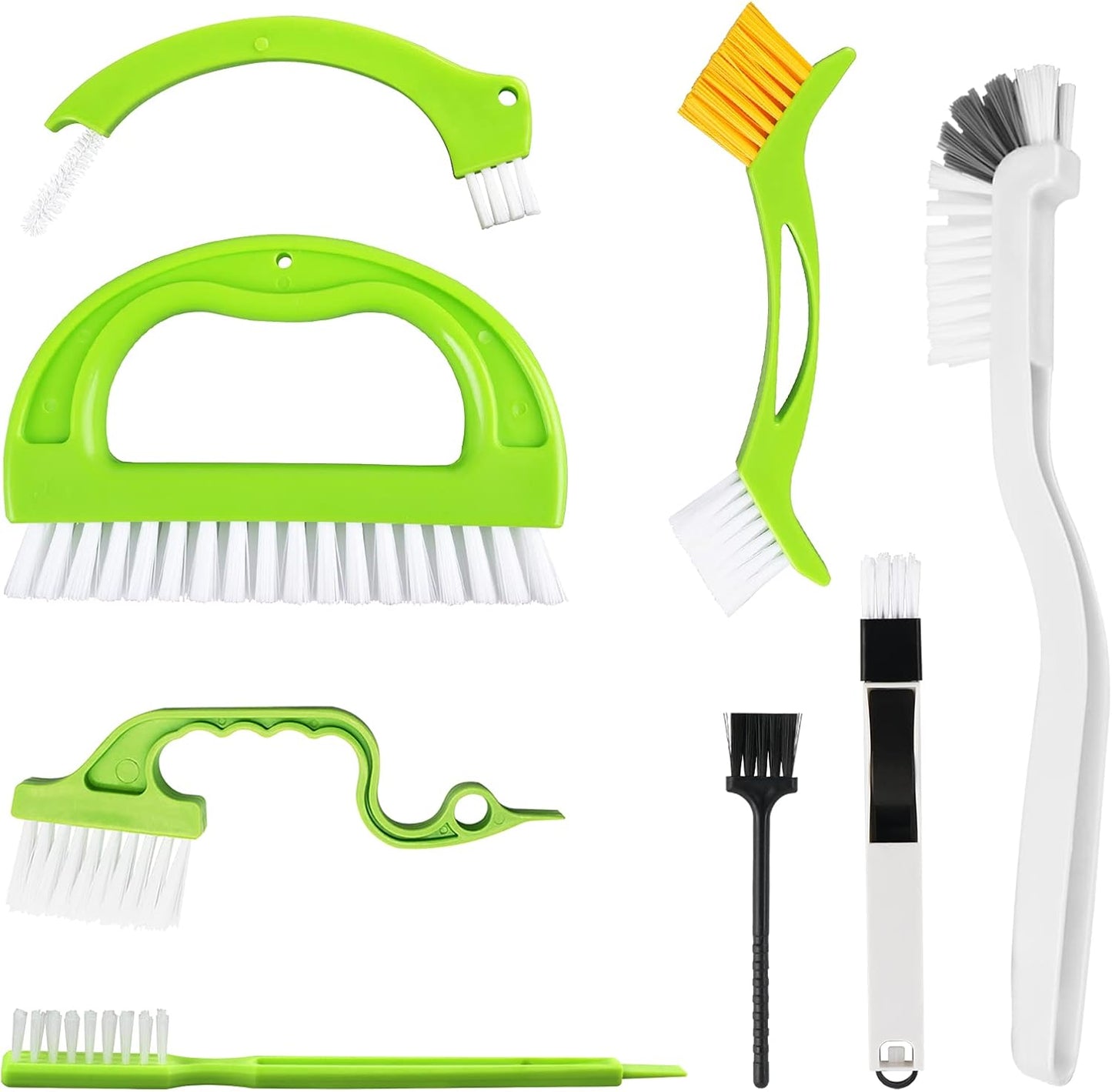 8 Pack Grout Cleaner Brush, Hand-held Groove Gap Cleaning Tools Tile Joint Scrub Brush to Deep