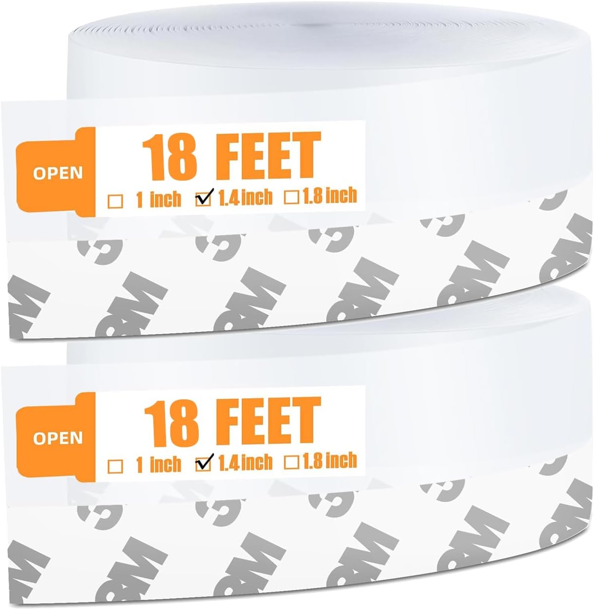 Bruiefpap 36 Ft Silicone Door Weather Stripping, Self-Adhesive Door Seal Strip Tape, Transparent