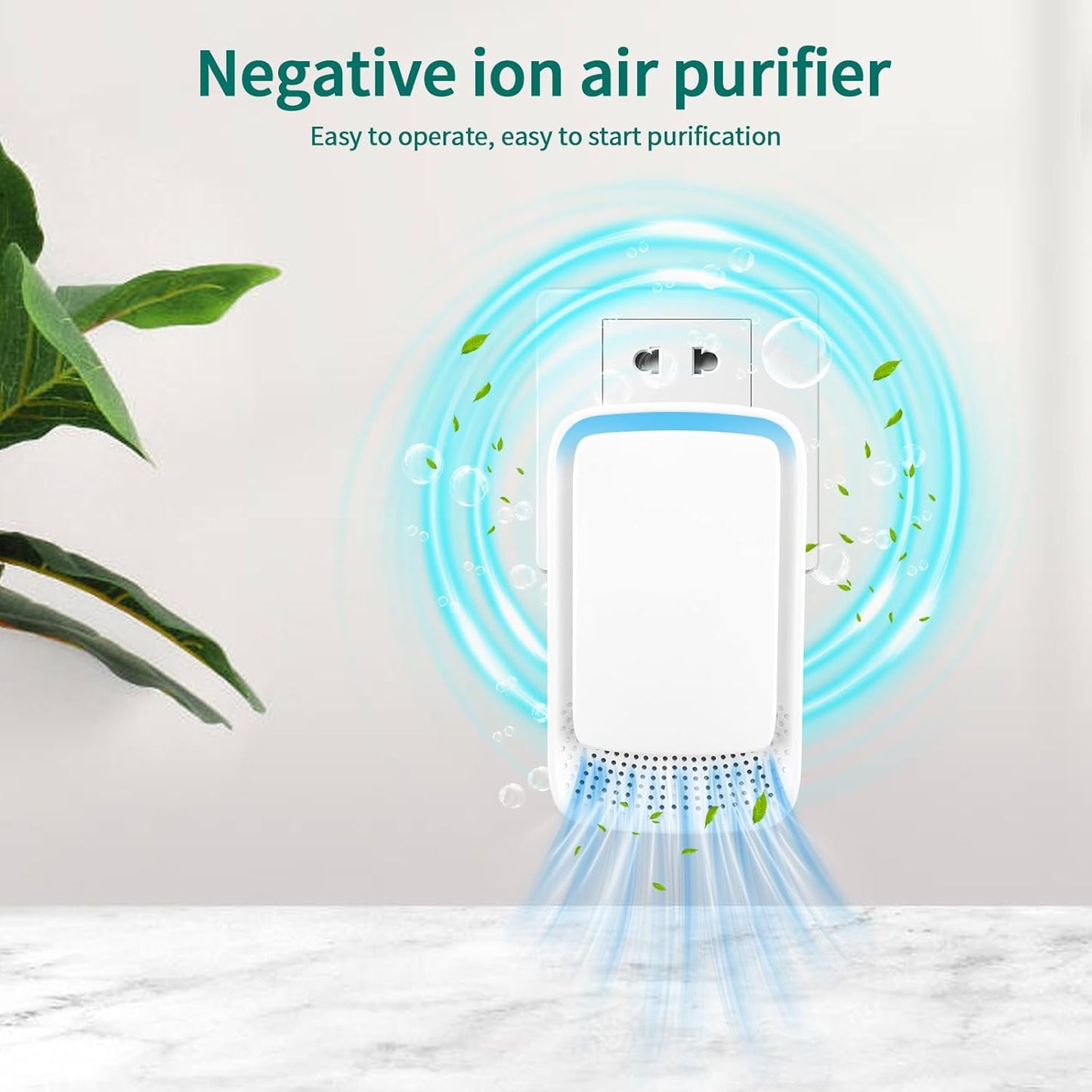 Plug-In Ionic Air Purifier (4), Home Air Ionizer, Silent Filterless Air Purifier, Silent Filterless