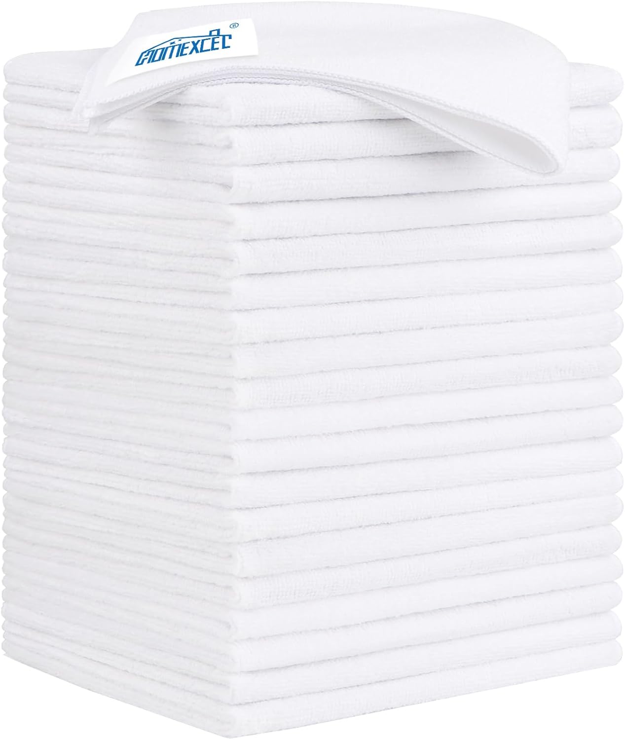 HOMEXCEL Microfiber Cleaning Cloth 20 Pack 11.5 x 11.5 inch Microfiber Towels for Cars Ultra