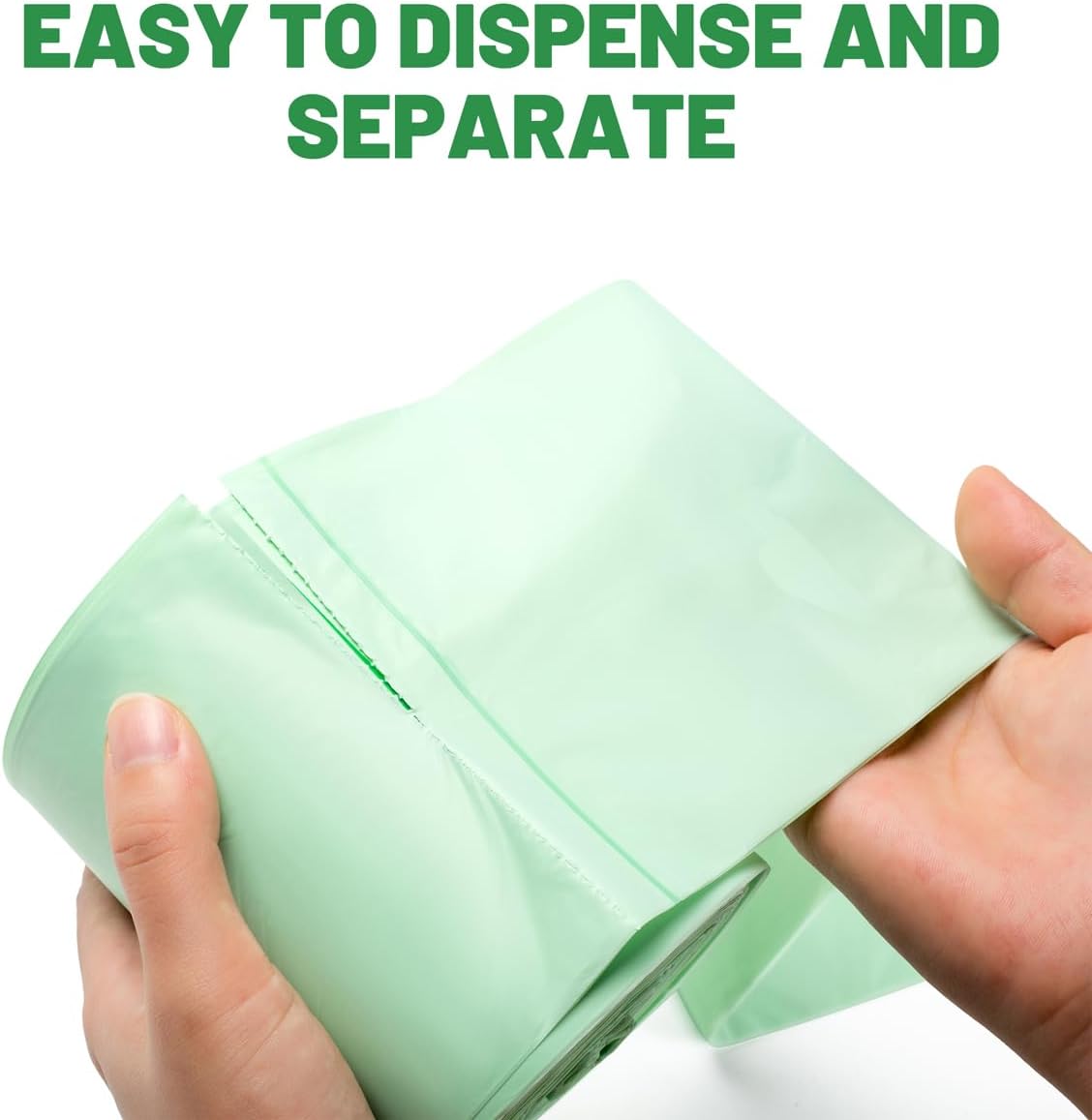 4-6 Gallon Flap Tie Compostable Trash Bags, 76 Count, Kitchen Compost Bags, Sturdy Biodegradable