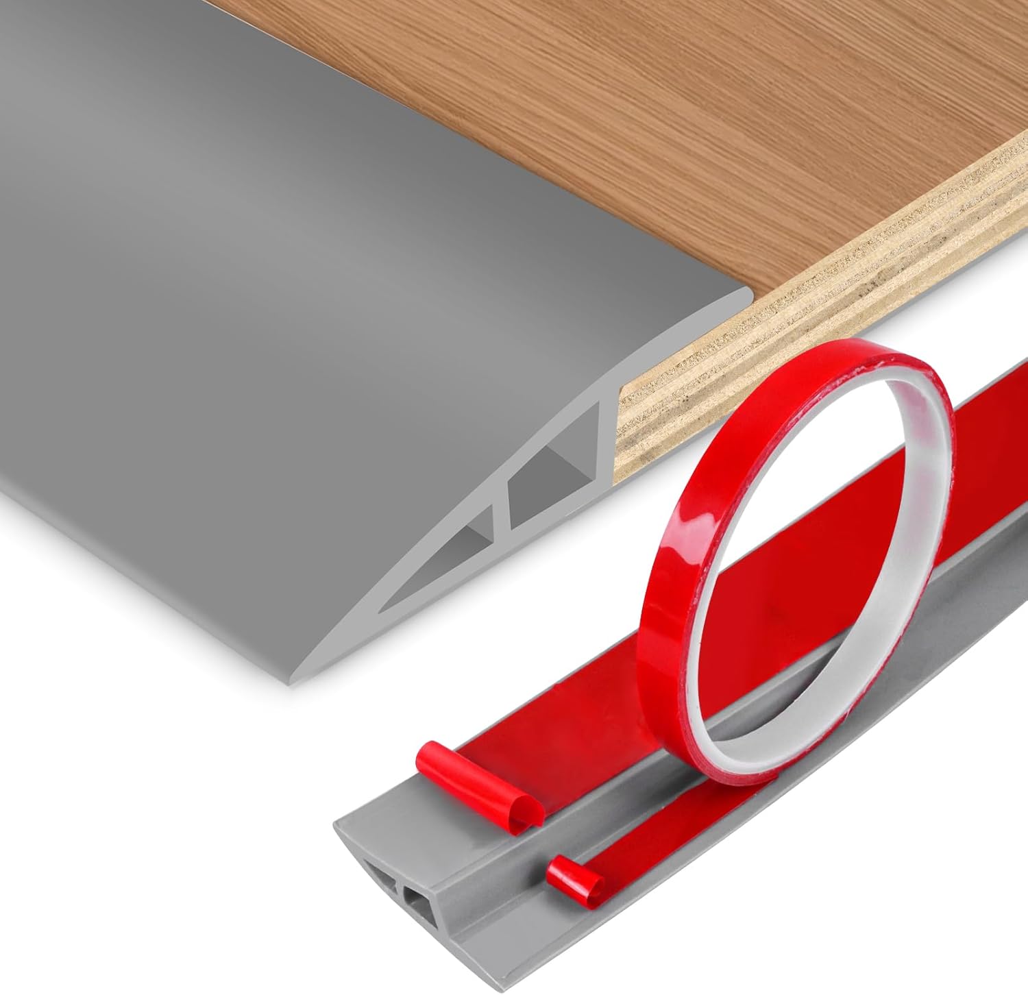 Floor Transition Strip Vinyl Door Threshold Ramp Self Adhesive Carpet Edging Strip Doorway Edge