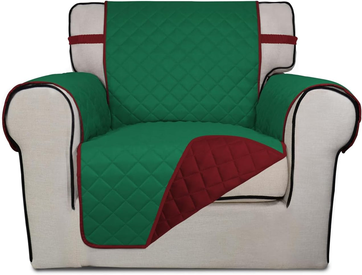 PureFit Reversible Quilted Sofa Cover, Water Resistant Slipcover Furniture Protector, Washable
