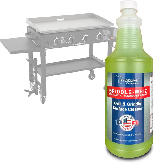 Griddle-Whiz Grill & Griddle Cleaner | Removes Grease, Food Residue, Burnt On Organics | Non-Toxic