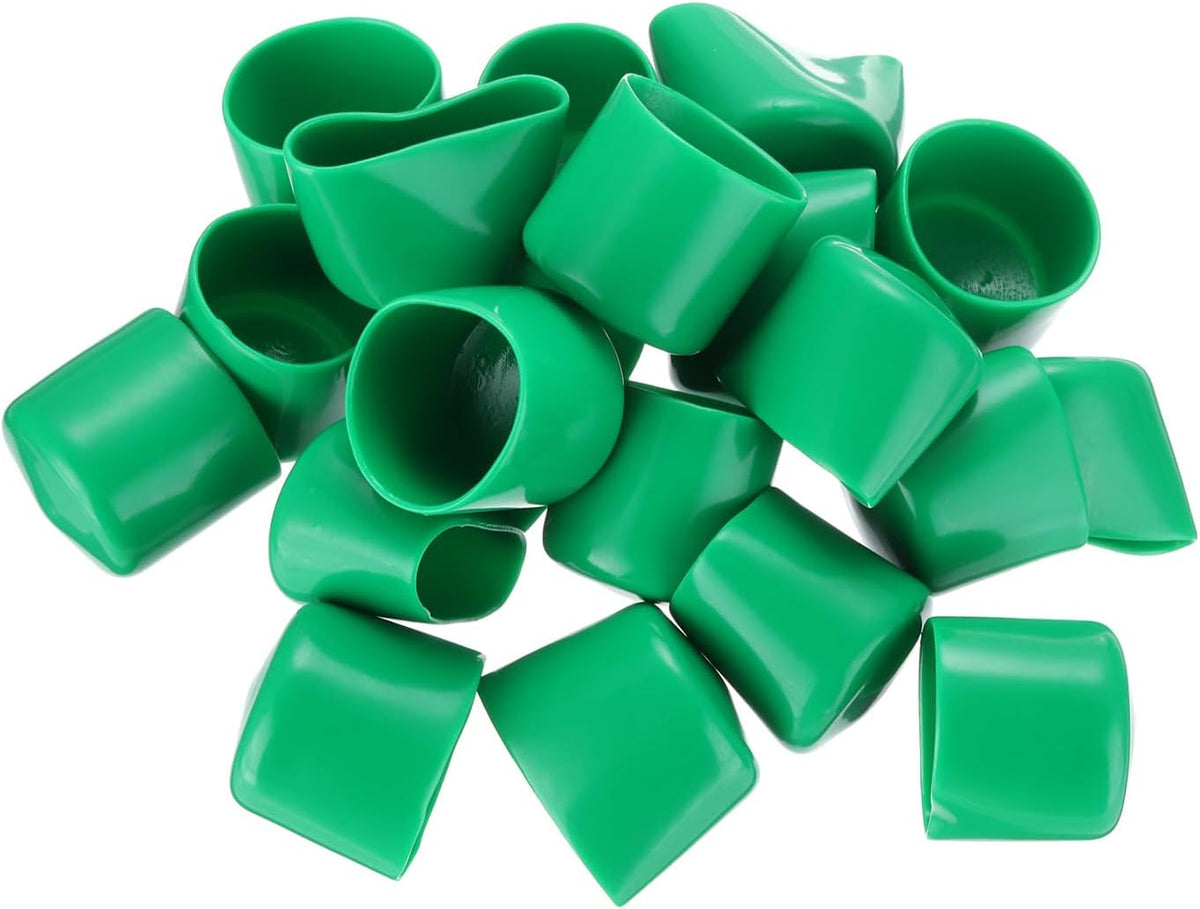 uxcell 20pcs Rubber End Caps 35mm(1 3/8") ID Vinyl PVC Round Tube Bolt Cap Cover Screw Thread