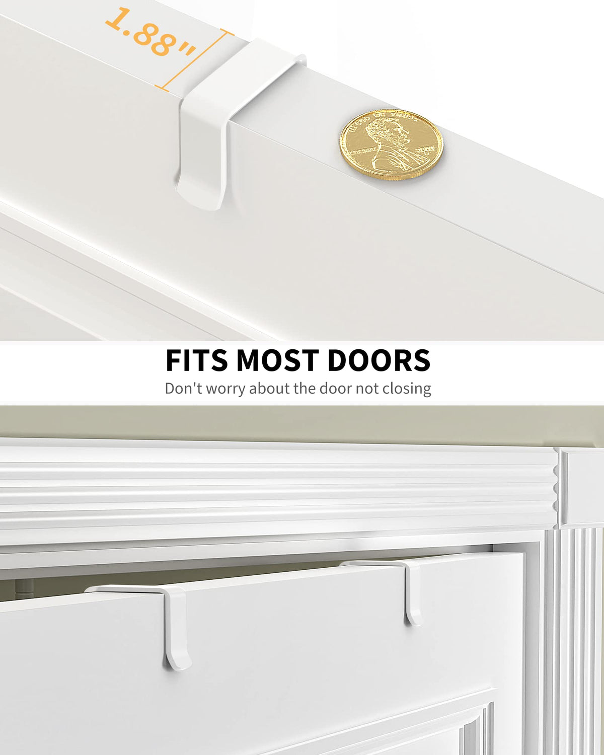 Moforoco White 9-Tier Over The Door Pantry Organizer, Pantry Organization And Storage, Metal