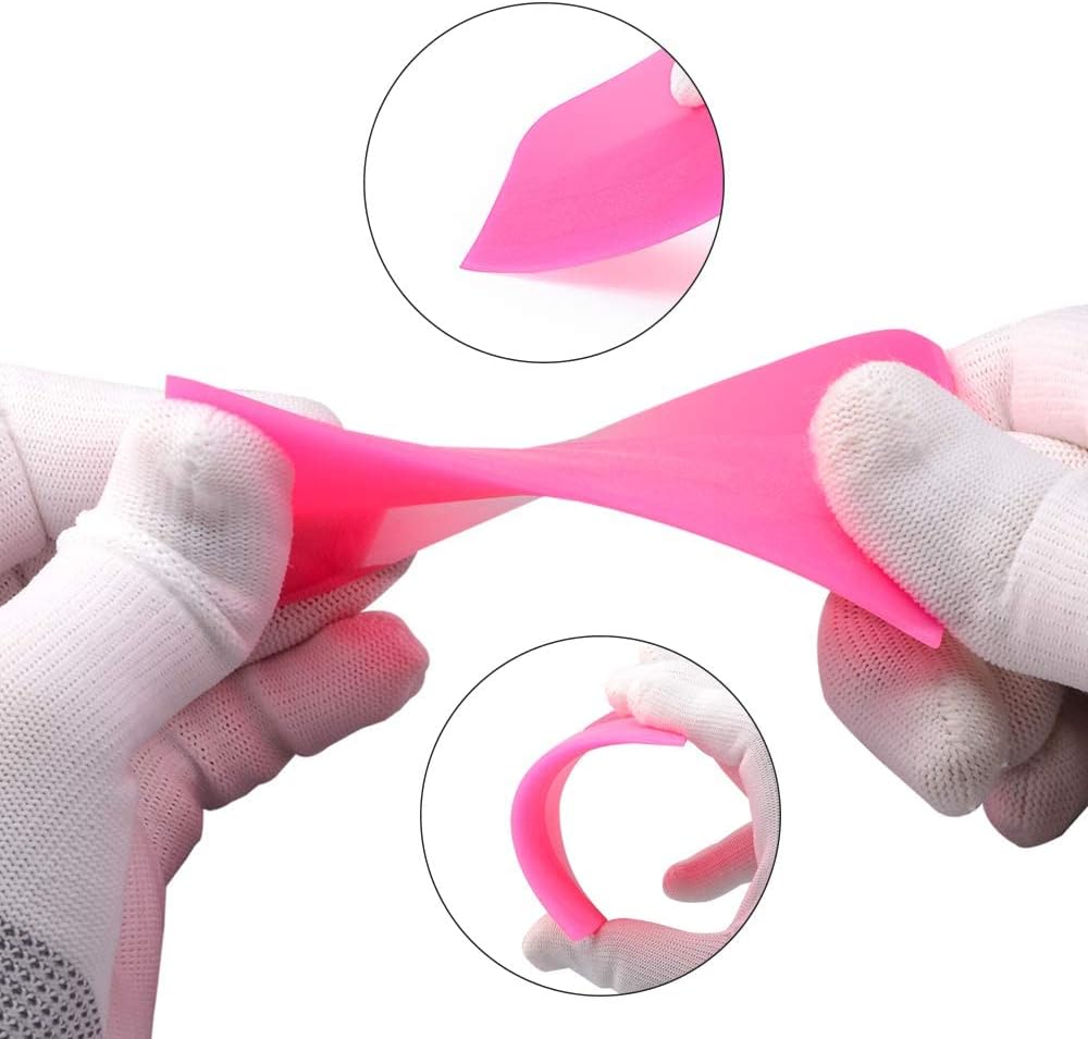 NEWISHTOOL PPF Squeegee for Vinyl, Soft Rubber Scraper PPF Tools, 3IN1 Small Squeegee for Paint