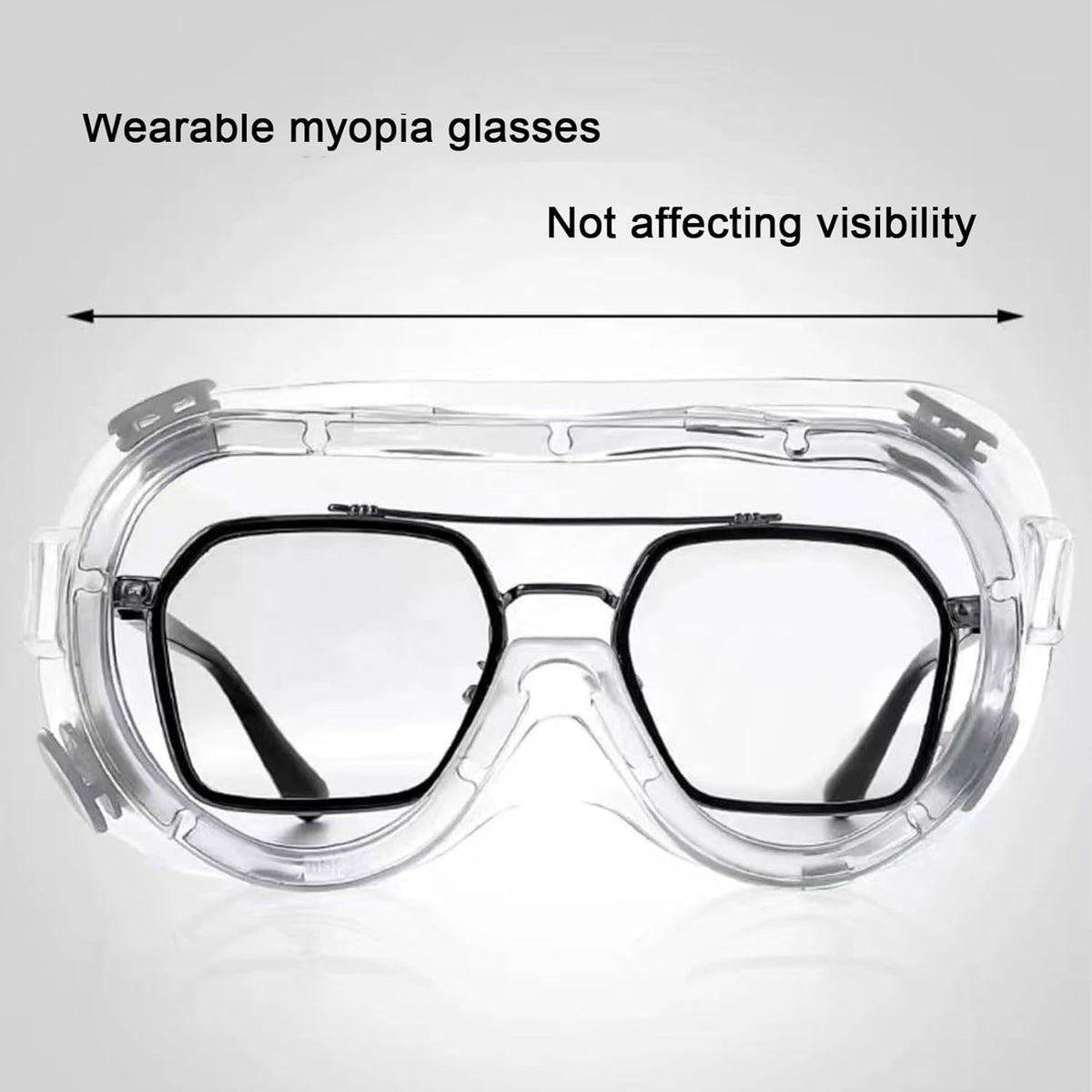 Safety Goggles 6 Pack - Anti-Fog Protective Safety Glasses - Clear Lens Adjustable Soft Lightweight