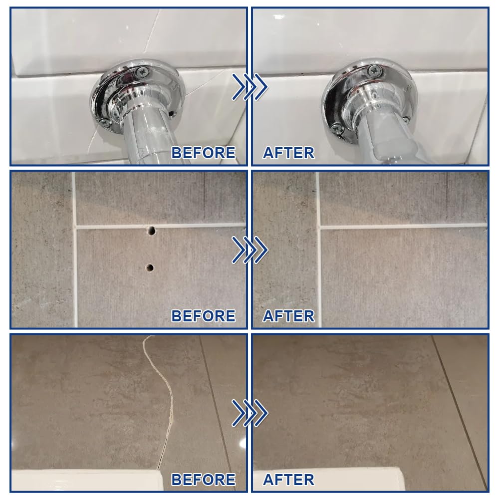 Tile Repair Kit, Ceramic Tile Chip Repair Kit(Color Match), Porcelain Repair Kit with Super Strong