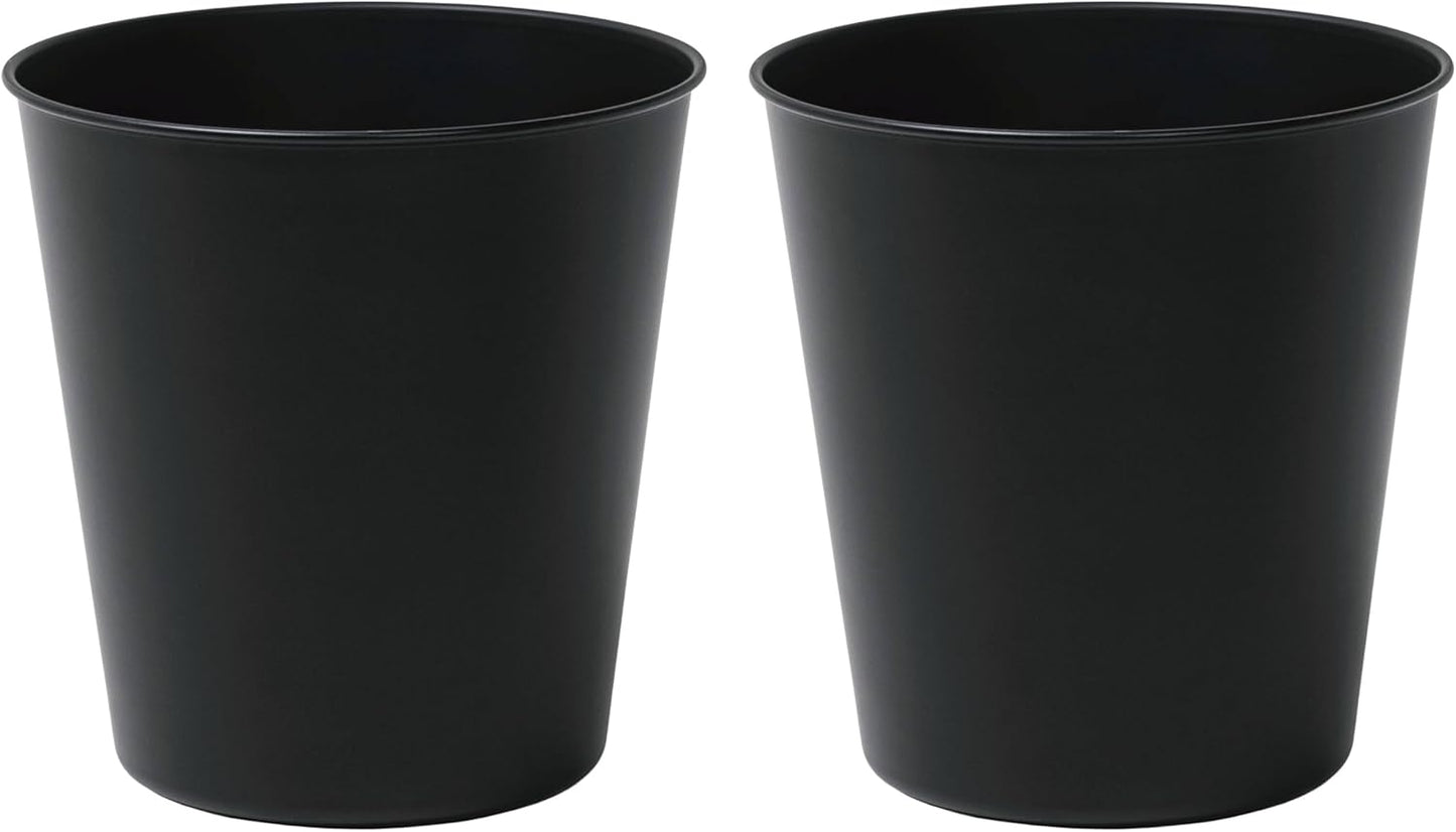 happimess HPM1113A-SET2 Nolan Modern Classic Smooth Steel 2 Gal Waste Bin for Kitchen, Office