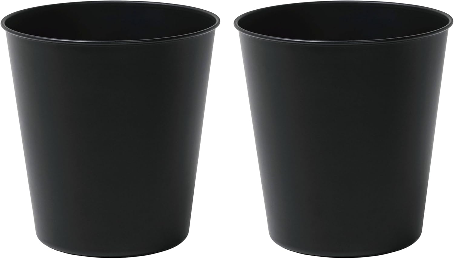 happimess HPM1113A-SET2 Nolan Modern Classic Smooth Steel 2 Gal Waste Bin for Kitchen, Office