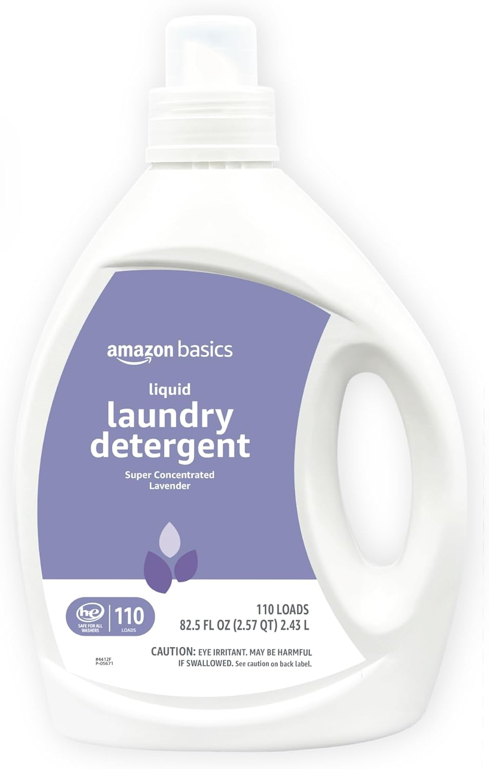 Amazon Basics Concentrated Liquid Laundry Detergent, Lavender, 110 loads, 82.5 Fl Oz (Previously