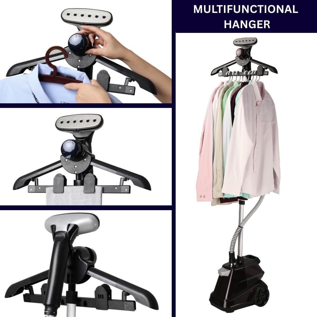 SALAV Heavy Duty Commercial Full-Size Garment Steamer with Foot Pedals and Extra Large 3L (101.5